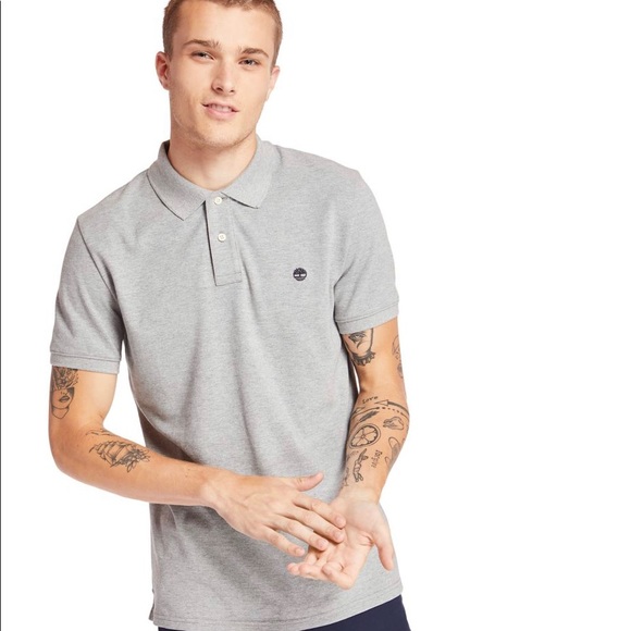 Timberland Miller River Pique Men Polo Shirt Grey